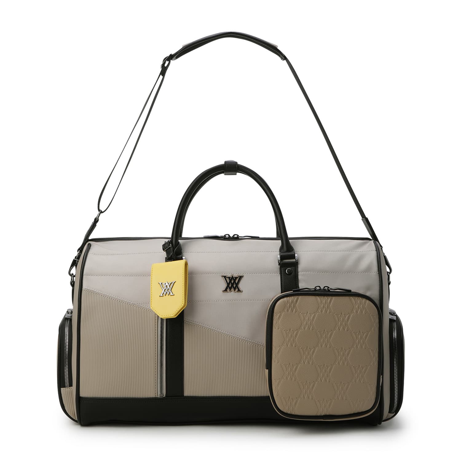어뉴 UNI FABRIC MIX BOSTON BAG AGGUUBB01BE