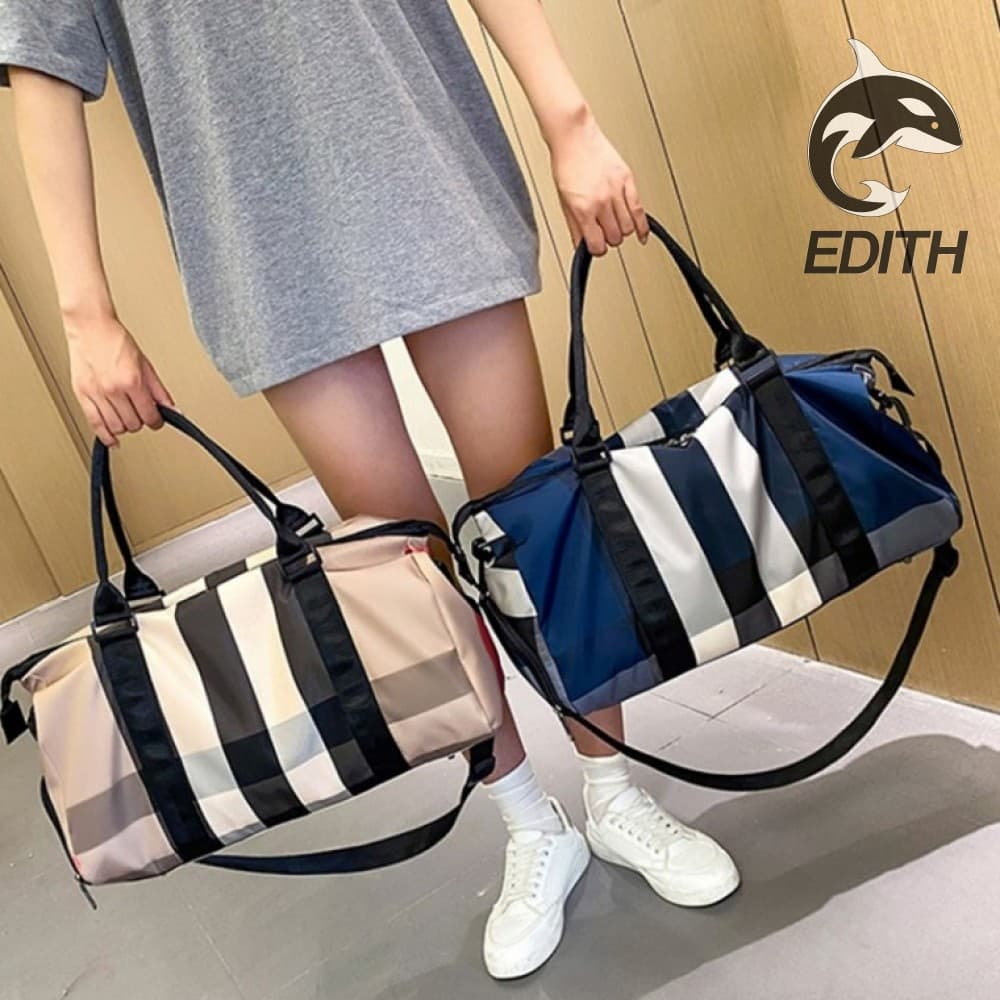 핫트랙스 체크보스턴백 2색 골프백 수영가방 운동가방 여행가방 WFJ68C6