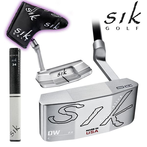SIK 퍼터 DW 일자 와이드 퍼터 시크골프 SIK 실버 Plumbers 블랙스틸33인치