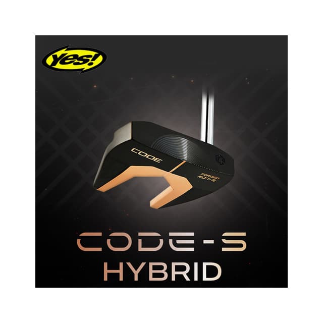 예스골프 퍼터 CODE S 스페셜 하이브리드 포지드 블랙