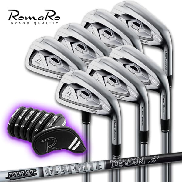 로마로 아이언 Ray Type R Plus 2 7i Tour AD BK 55R 유니스골프