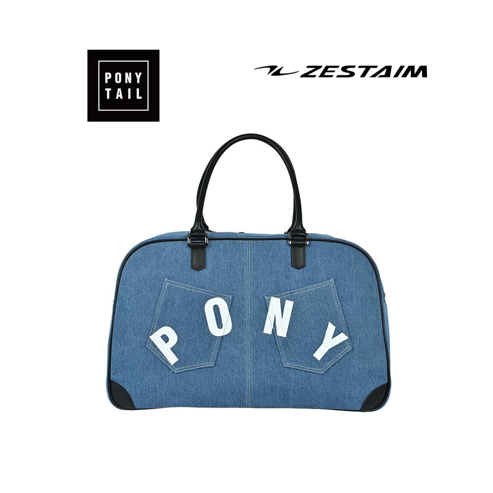 제스타임 포니테일 골프 보스턴백 (데님/블랙) DENIM BLACK