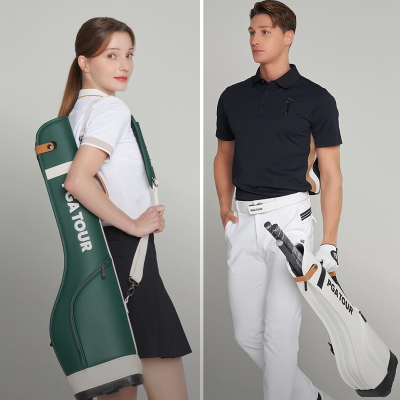 PGA TOUR 여성 골프하프백 휴대용 골프백 미니 파3 가방