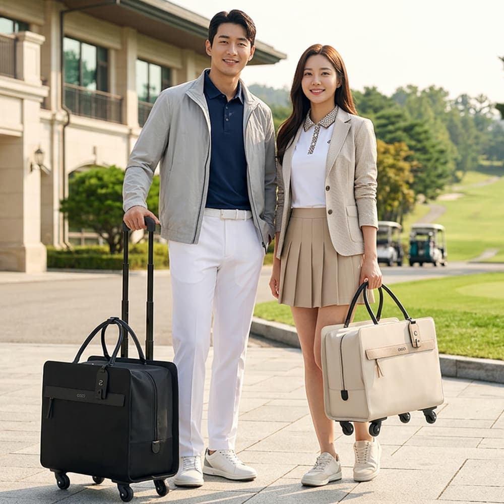 에코 경량 캐리어 골프 보스턴백 남성 라운딩 클래식 더플백 여성 골프여행 신발 옷 가방